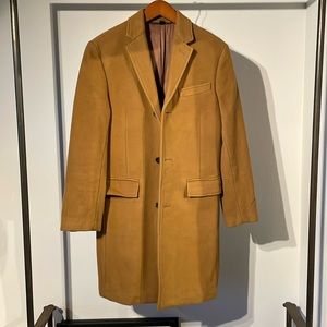 J. Crew Wool & Cashmere camel color topcoat